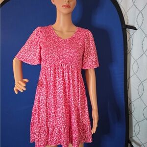 Pink Floral Kids Dressed